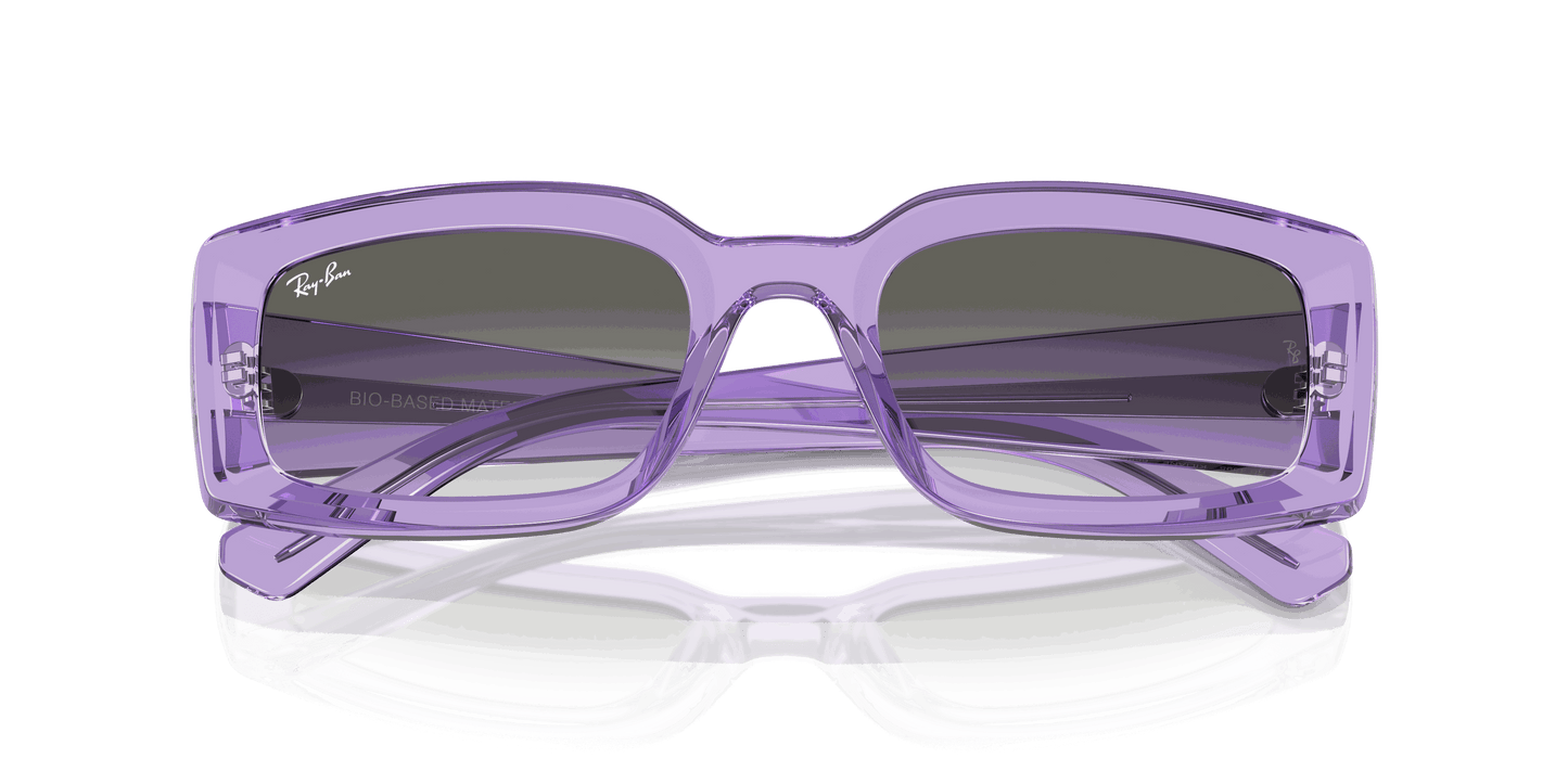 [Light Grey Lenses, Polished Transparent Violet Frame]