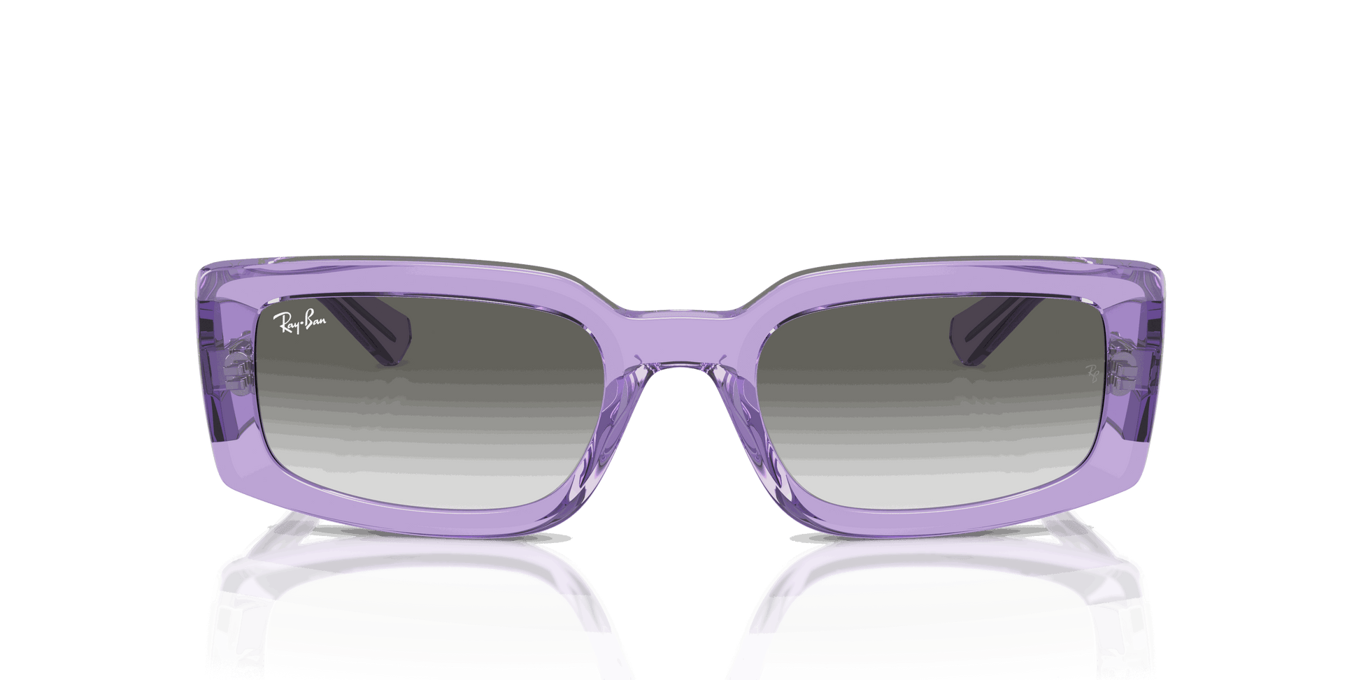 [Light Grey Lenses, Polished Transparent Violet Frame]