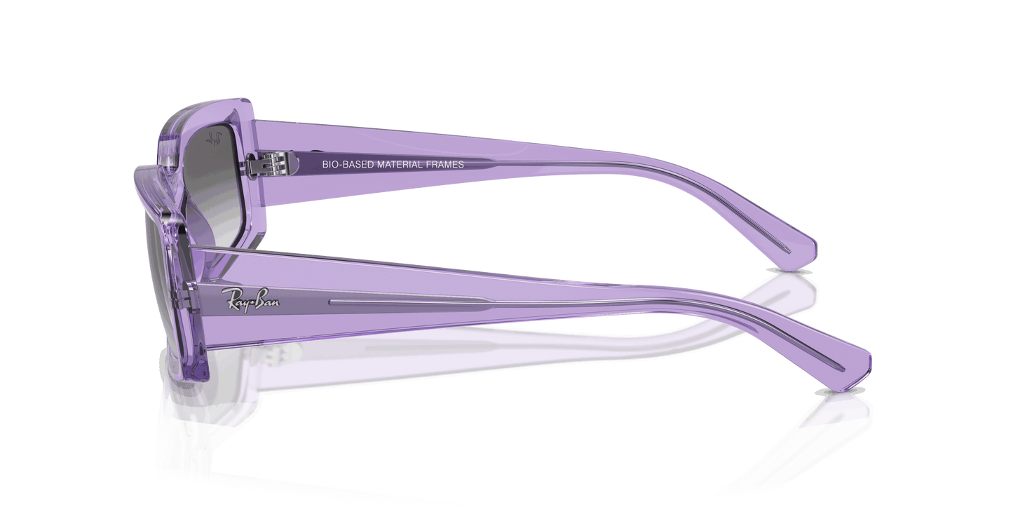 [Light Grey Lenses, Polished Transparent Violet Frame]