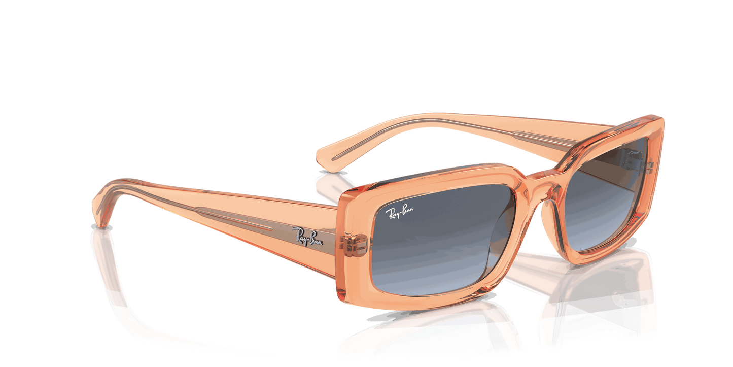 [Blue/Grey Lenses, Polished Transparent Orange Frame]