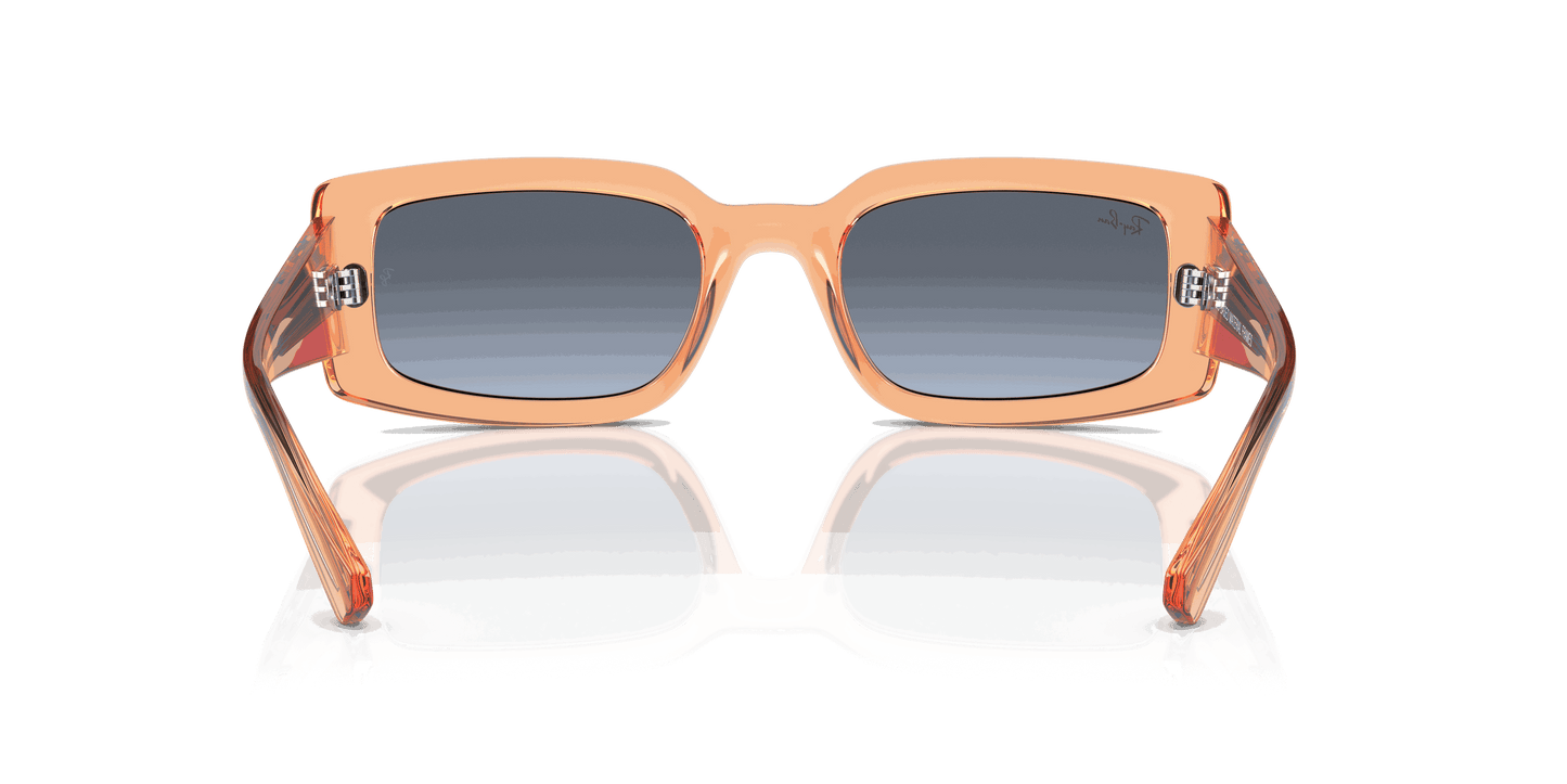 [Blue/Grey Lenses, Polished Transparent Orange Frame]