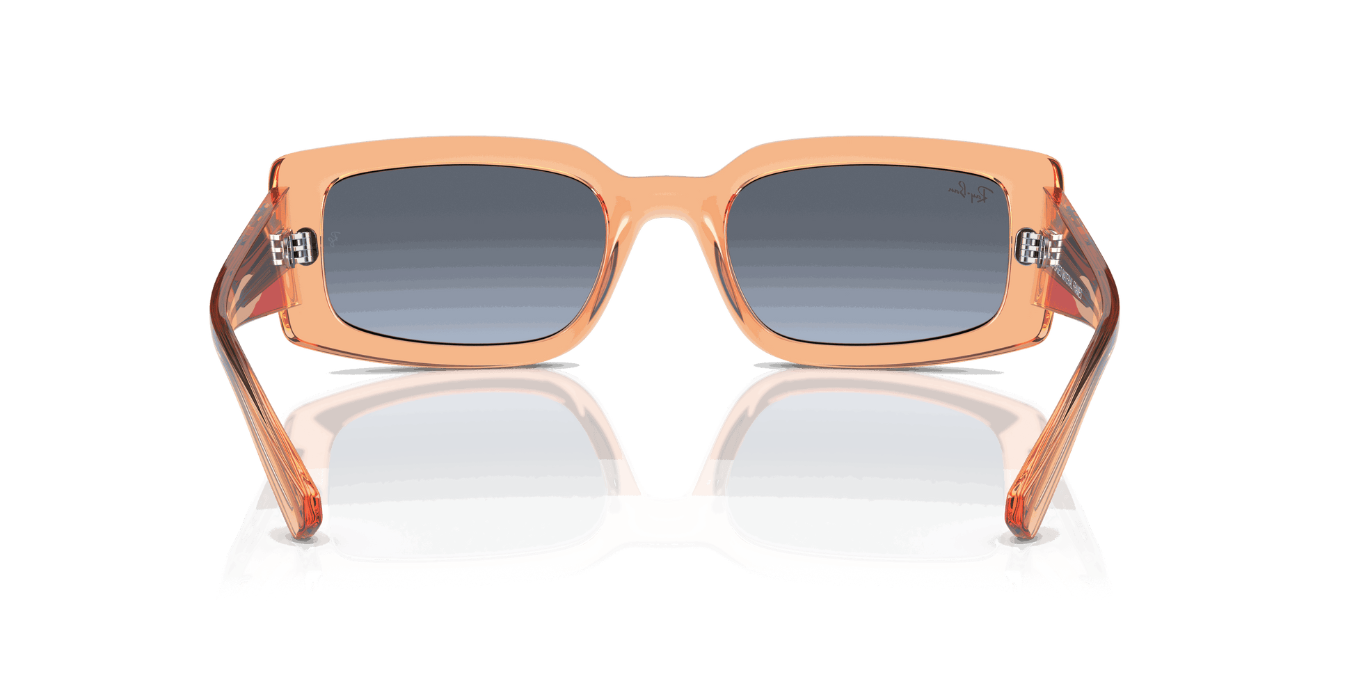 [Blue/Grey Lenses, Polished Transparent Orange Frame]