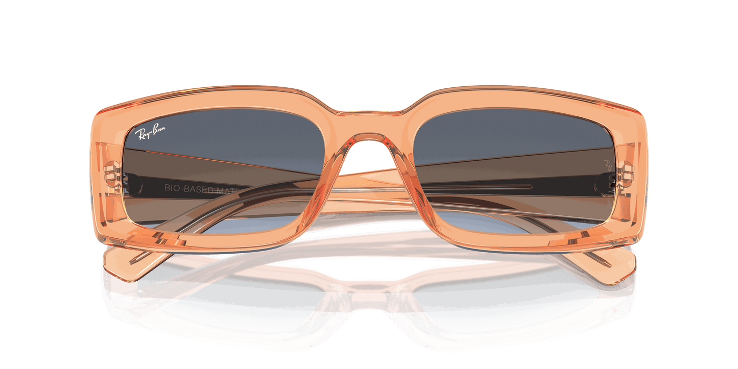 [Blue/Grey Lenses, Polished Transparent Orange Frame]