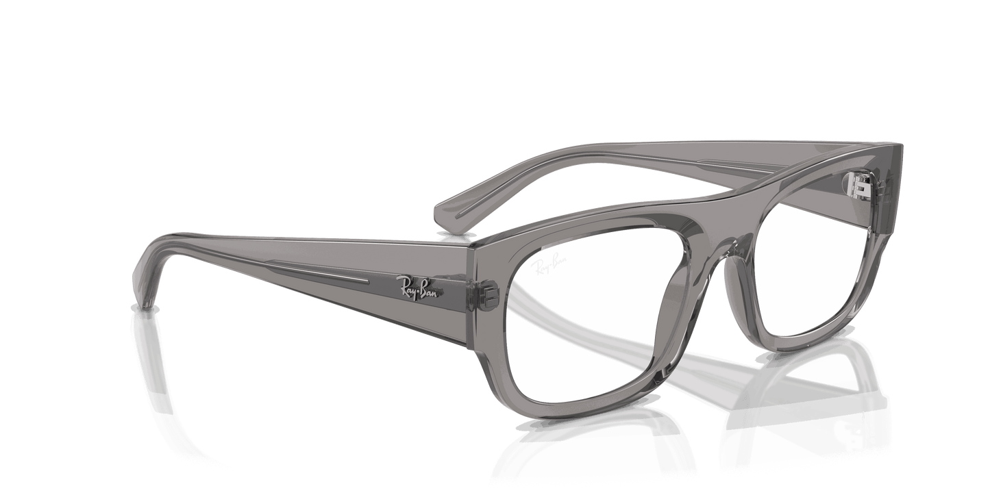 [Clear Lenses, Polished Transparent Grey Frame]