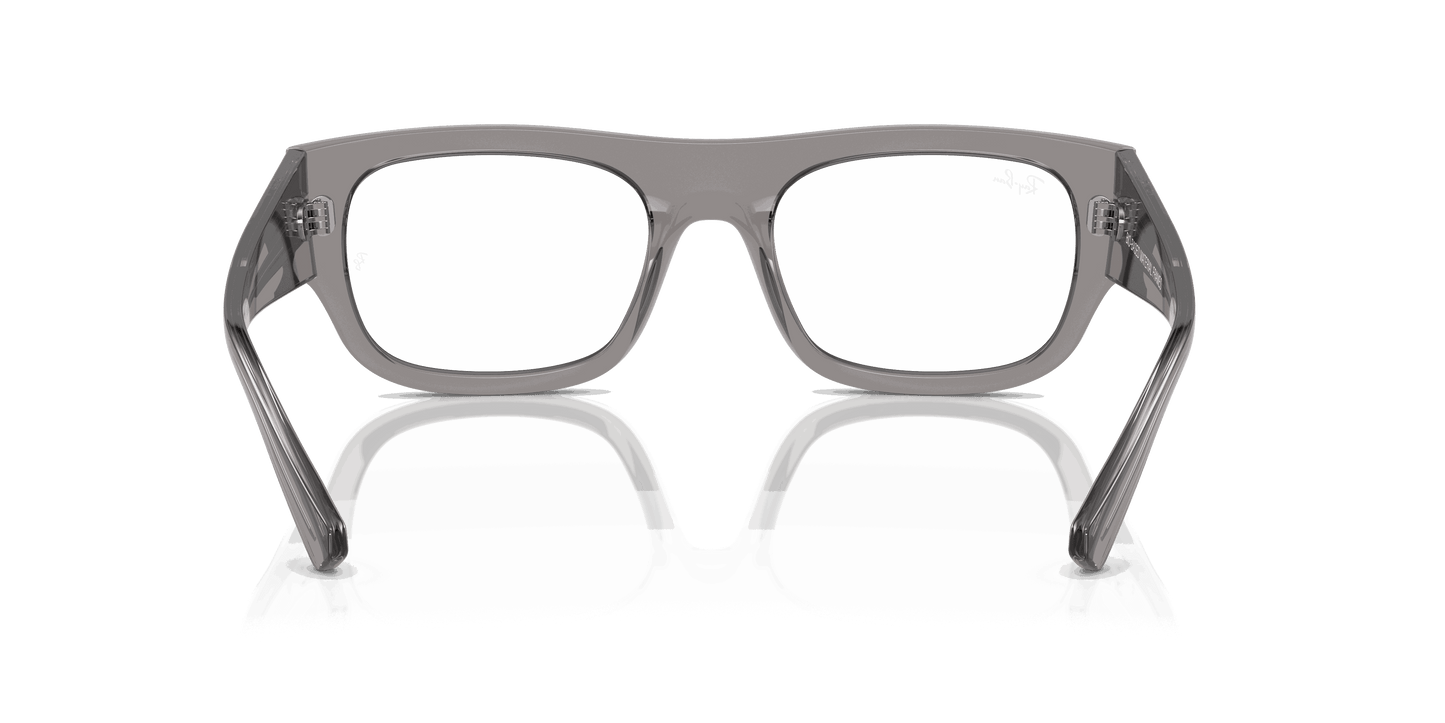 [Clear Lenses, Polished Transparent Grey Frame]
