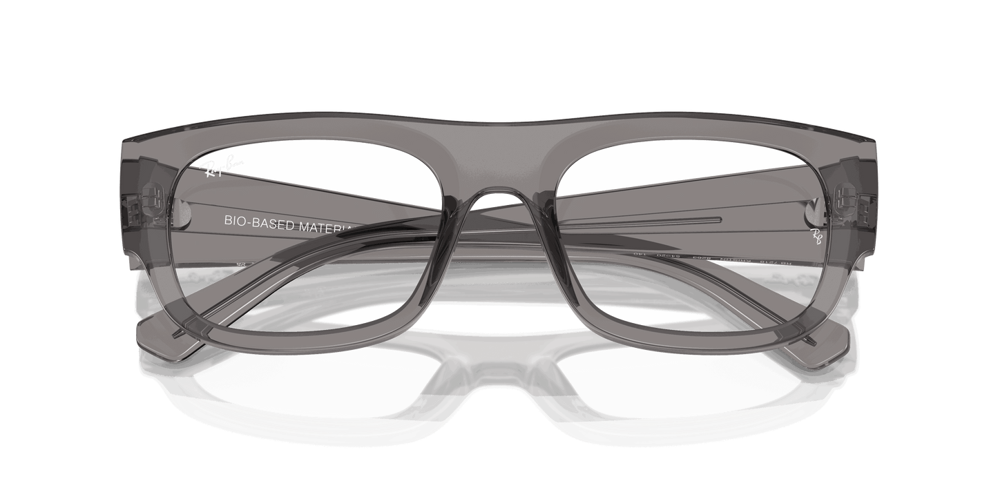 [Clear Lenses, Polished Transparent Grey Frame]