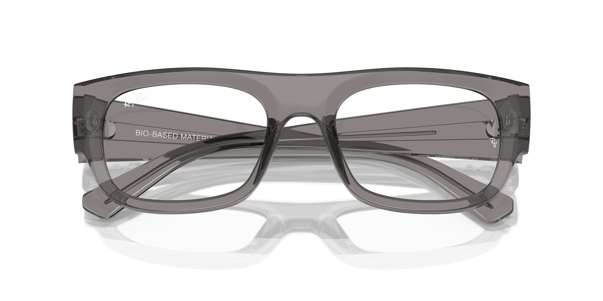 [Clear Lenses, Polished Transparent Grey Frame]