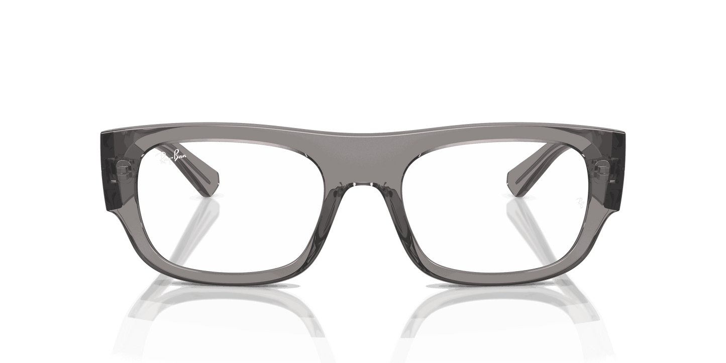 [Clear Lenses, Polished Transparent Grey Frame]