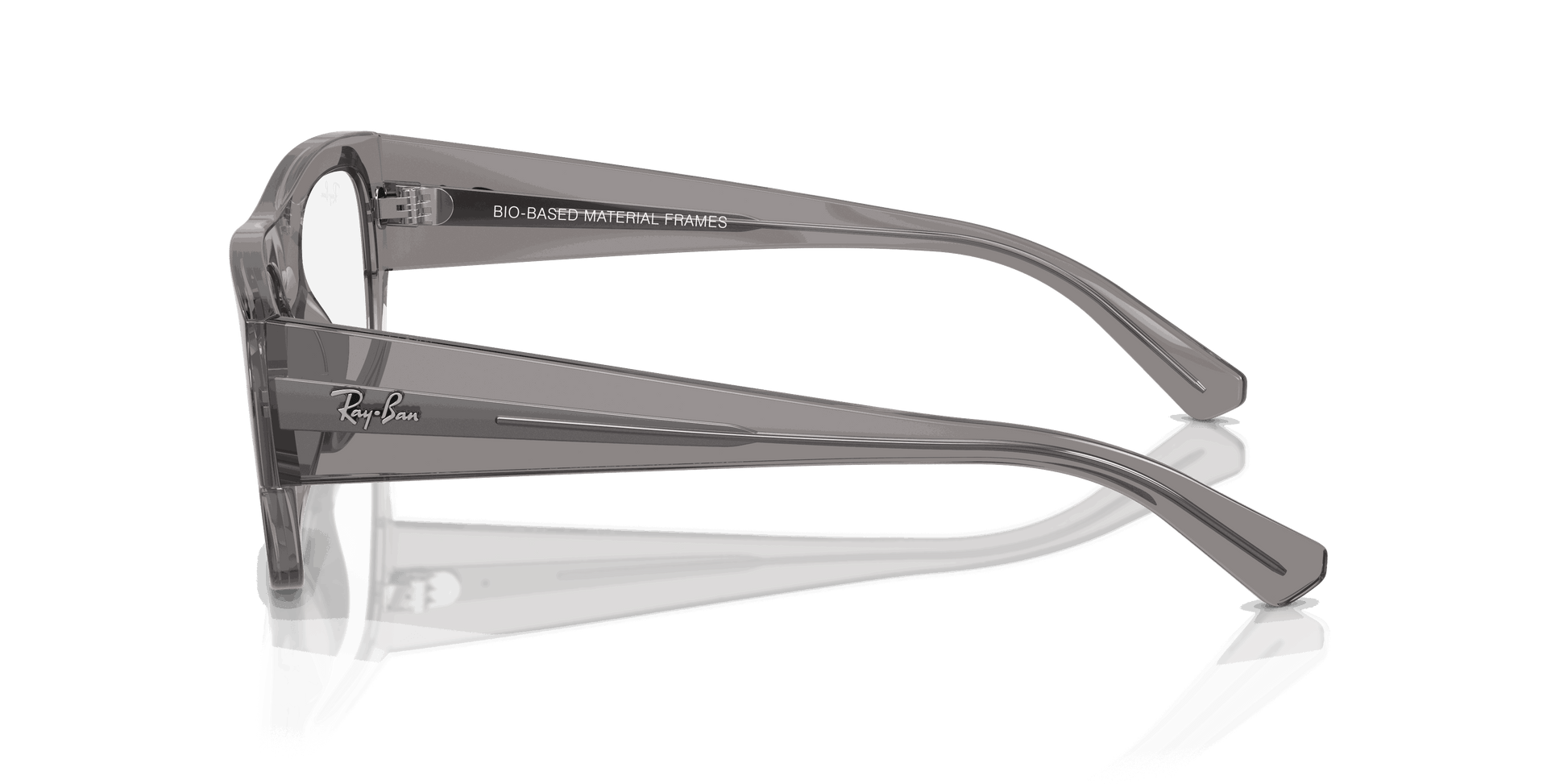 [Clear Lenses, Polished Transparent Grey Frame]