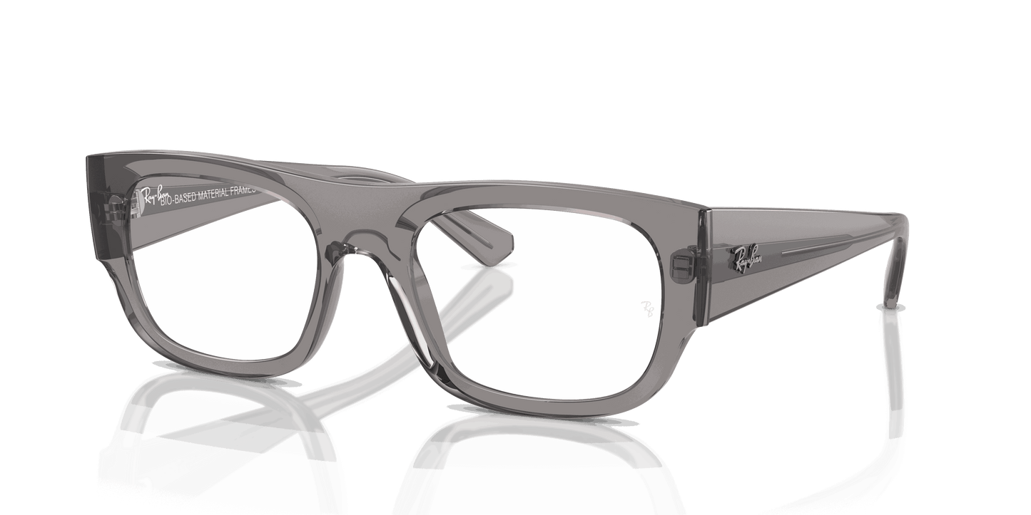 [Clear Lenses, Polished Transparent Grey Frame]