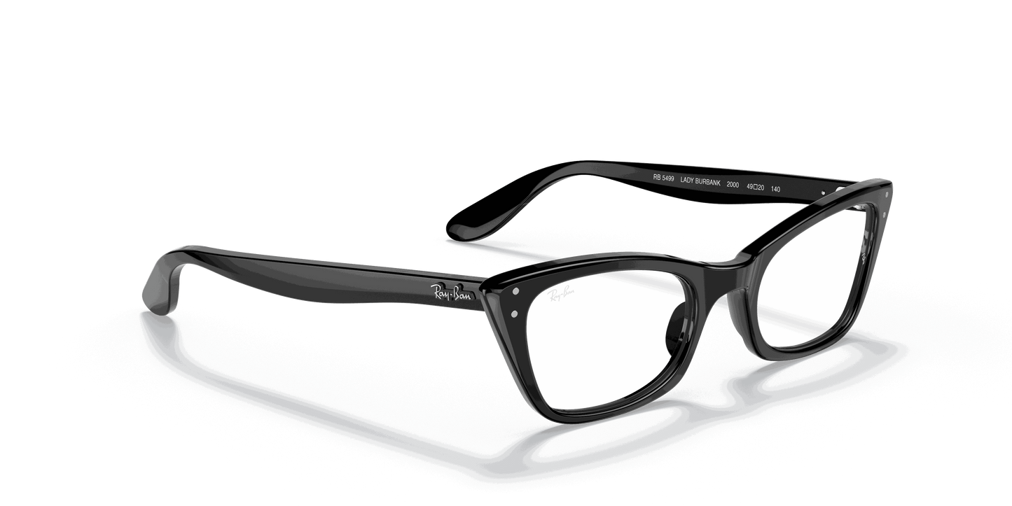[Clear Lenses, Polished Black Frame]