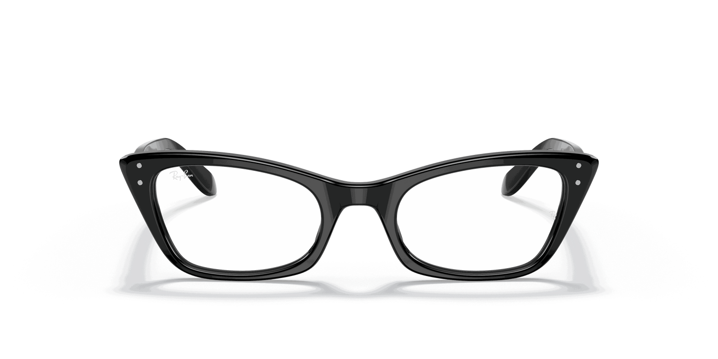 [Clear Lenses, Polished Black Frame]