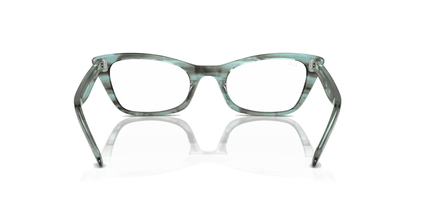 [Clear Lenses, Polished Striped Green Frame]