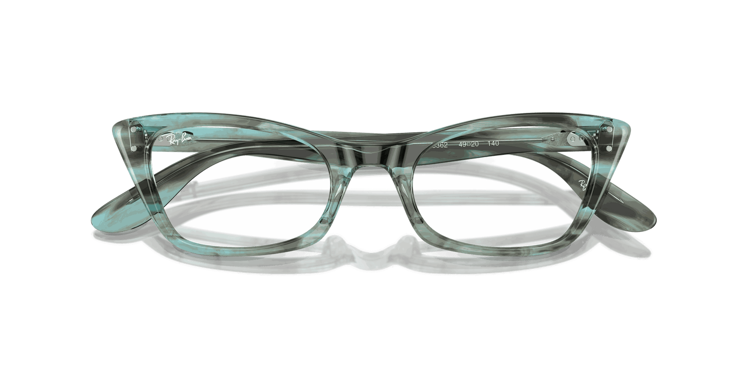 [Clear Lenses, Polished Striped Green Frame]