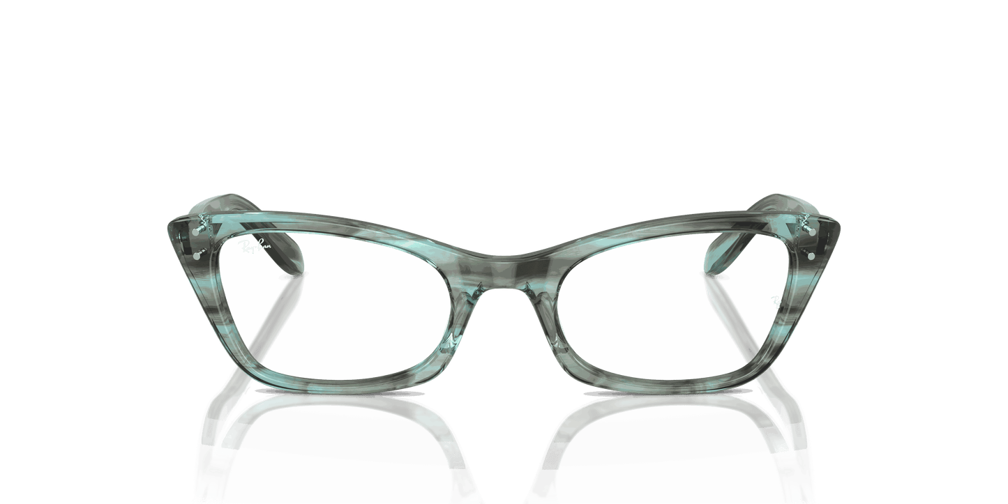 [Clear Lenses, Polished Striped Green Frame]