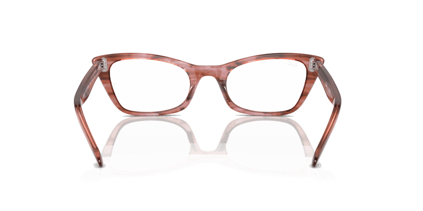 [Clear Lenses, Polished Striped Pink Frame]