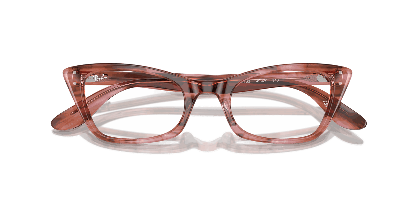 [Clear Lenses, Polished Striped Pink Frame]