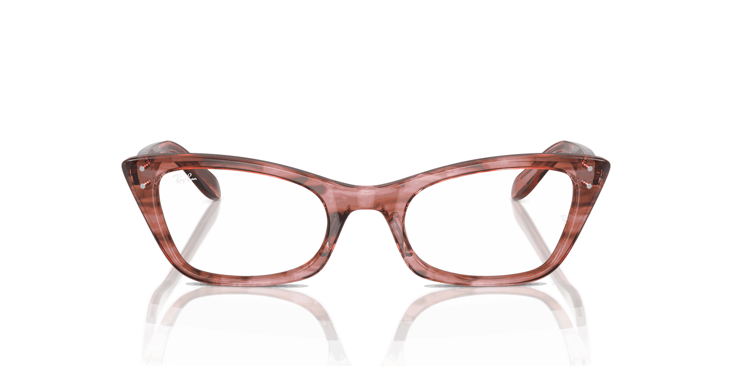 [Clear Lenses, Polished Striped Pink Frame]