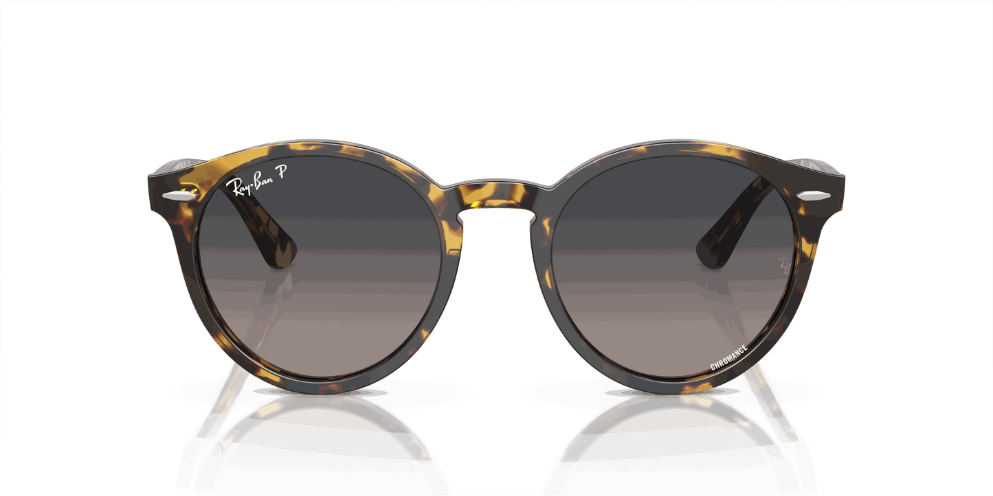 [Grey/Blue Lenses, Polished Yellow Havana Frame]