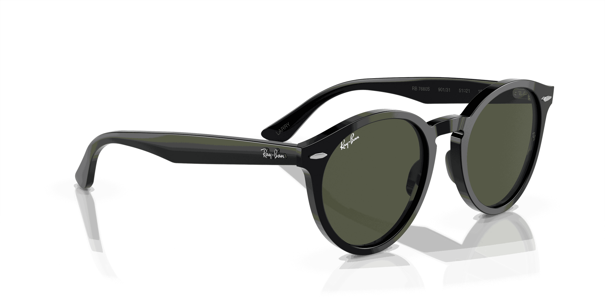 [Green Lenses, Polished Black Frame]