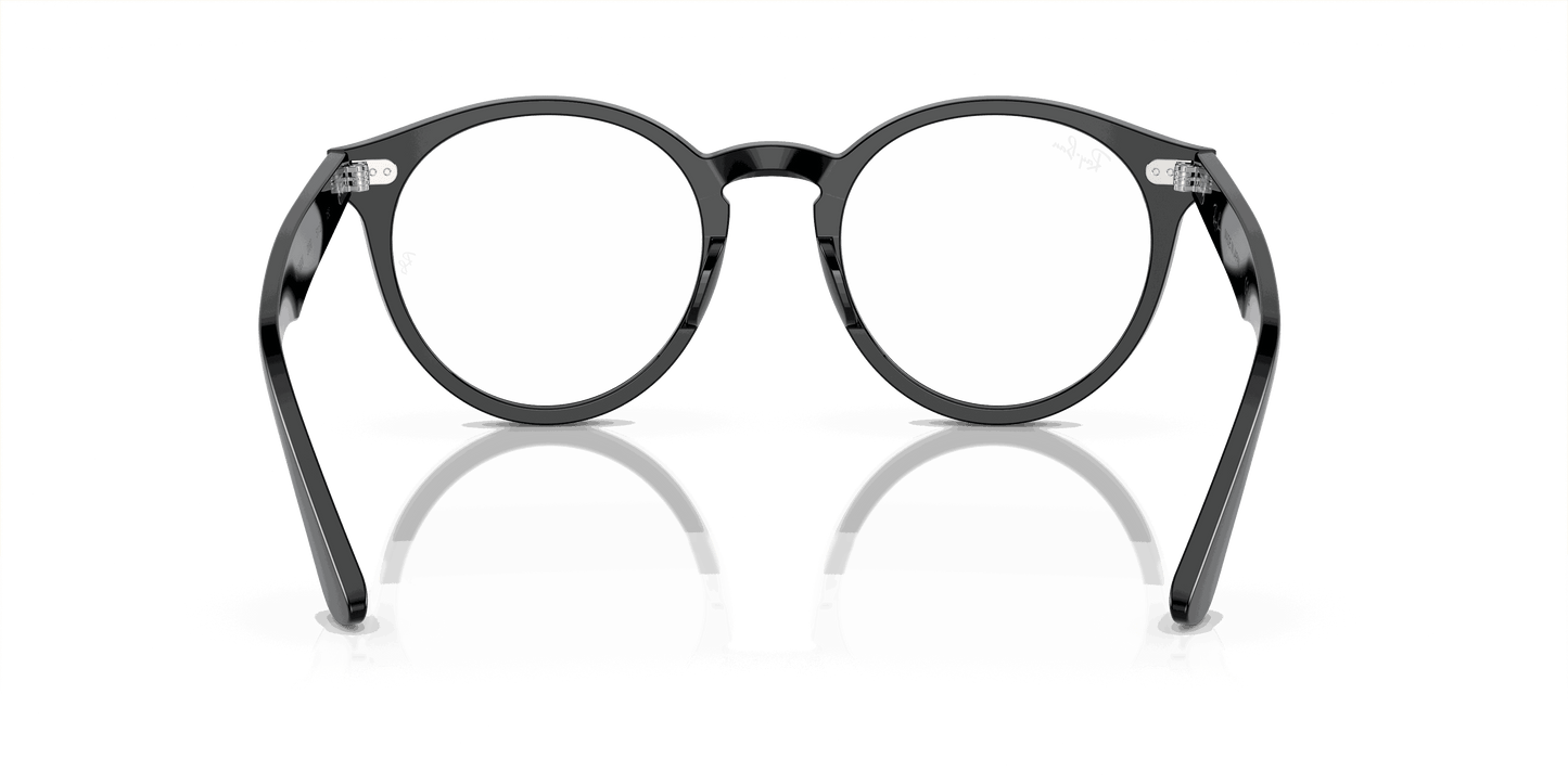[Clear Lenses, Polished Black Frame]
