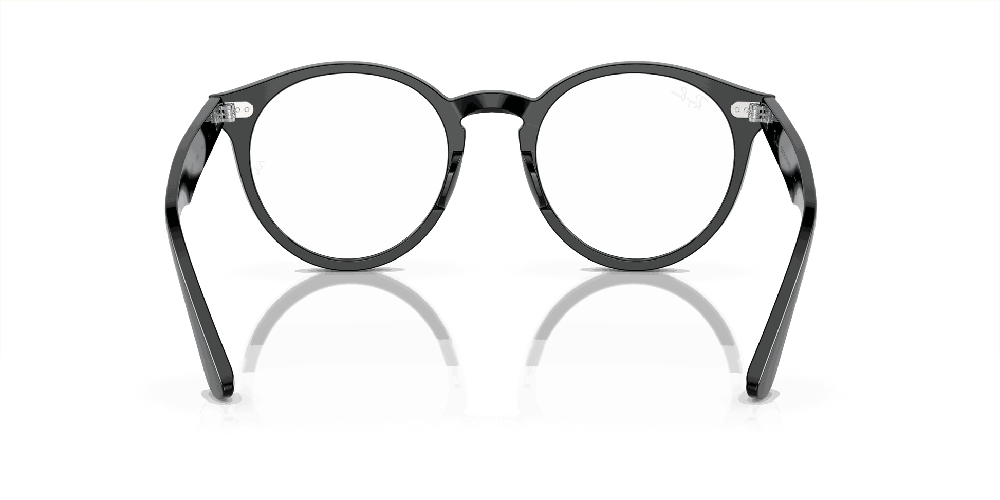[Clear Lenses, Polished Black Frame]