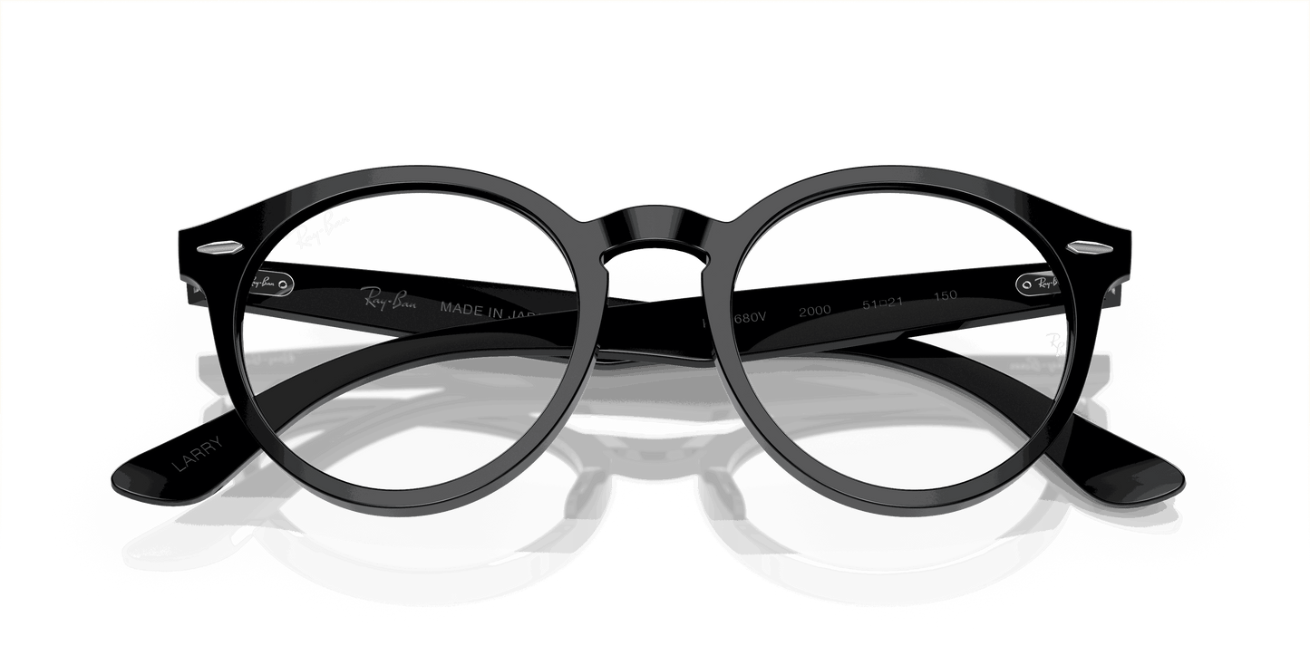 [Clear Lenses, Polished Black Frame]
