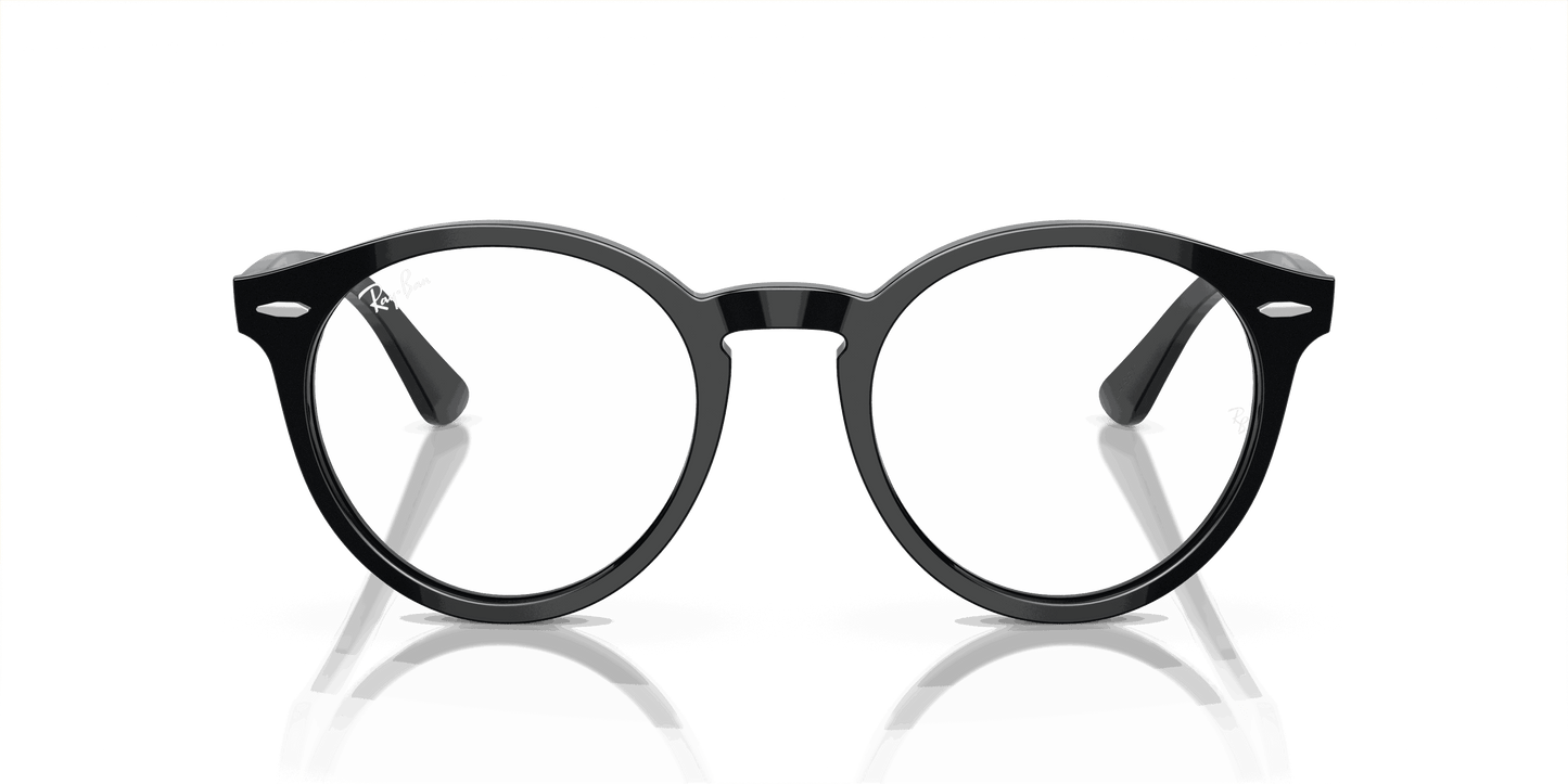 [Clear Lenses, Polished Black Frame]