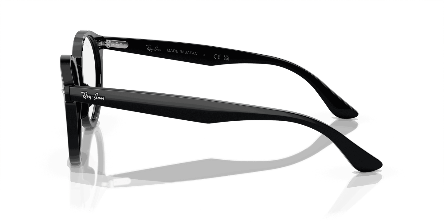 [Clear Lenses, Polished Black Frame]