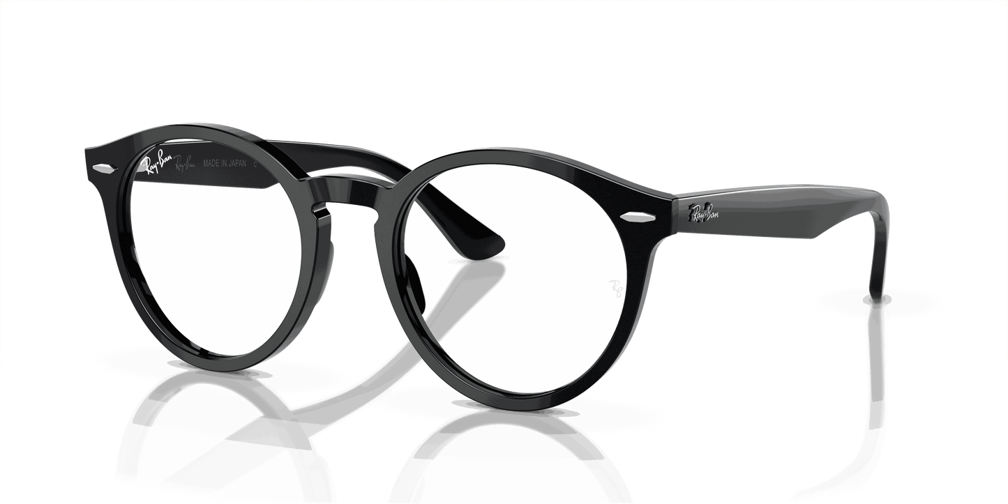 [Clear Lenses, Polished Black Frame]