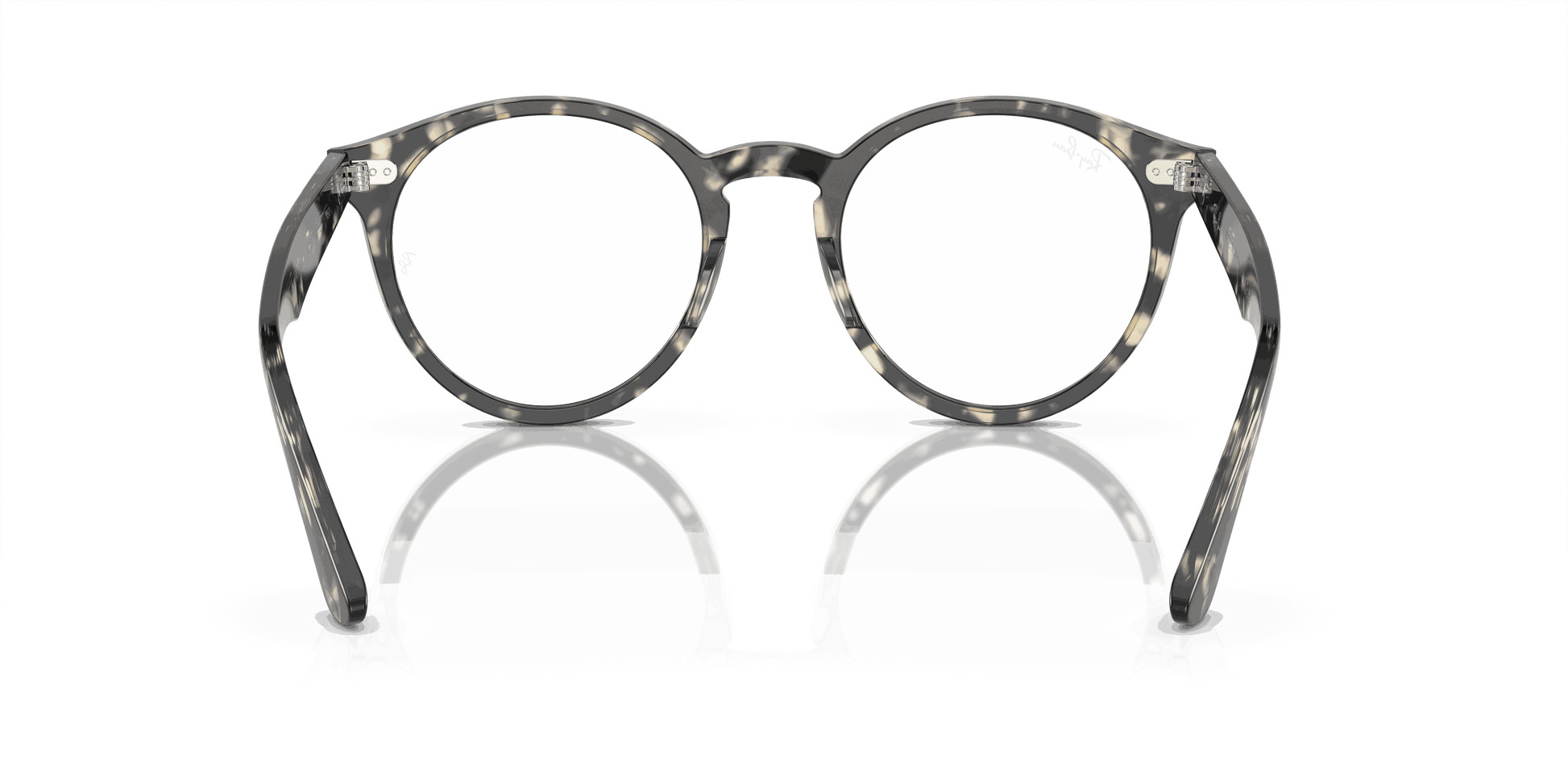 [Clear Lenses, Polished Grey Havana Frame]