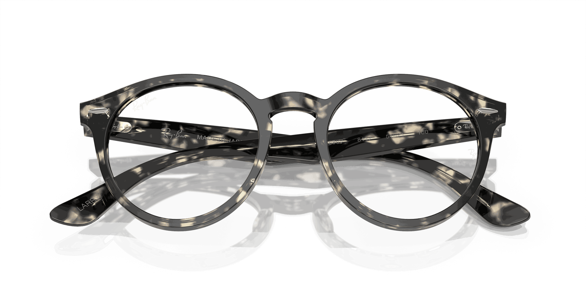 [Clear Lenses, Polished Grey Havana Frame]