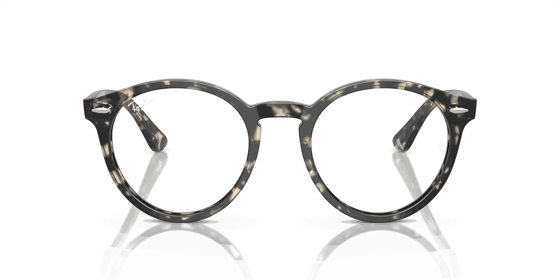 [Clear Lenses, Polished Grey Havana Frame]