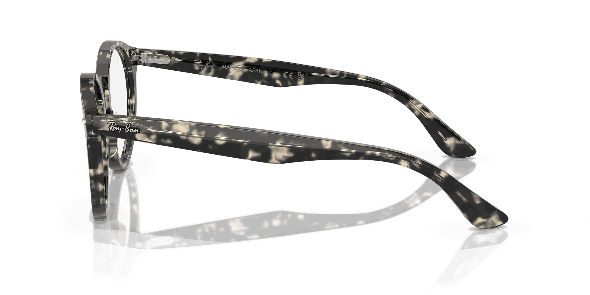 [Clear Lenses, Polished Grey Havana Frame]