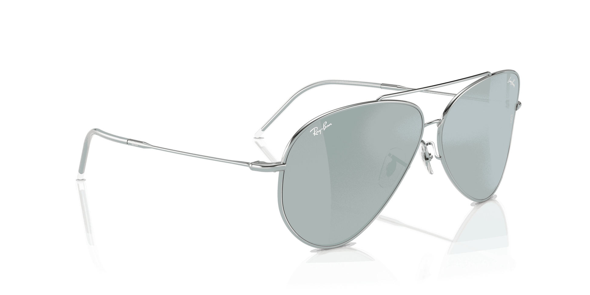[Silver Lenses, Polished Silver Frame]