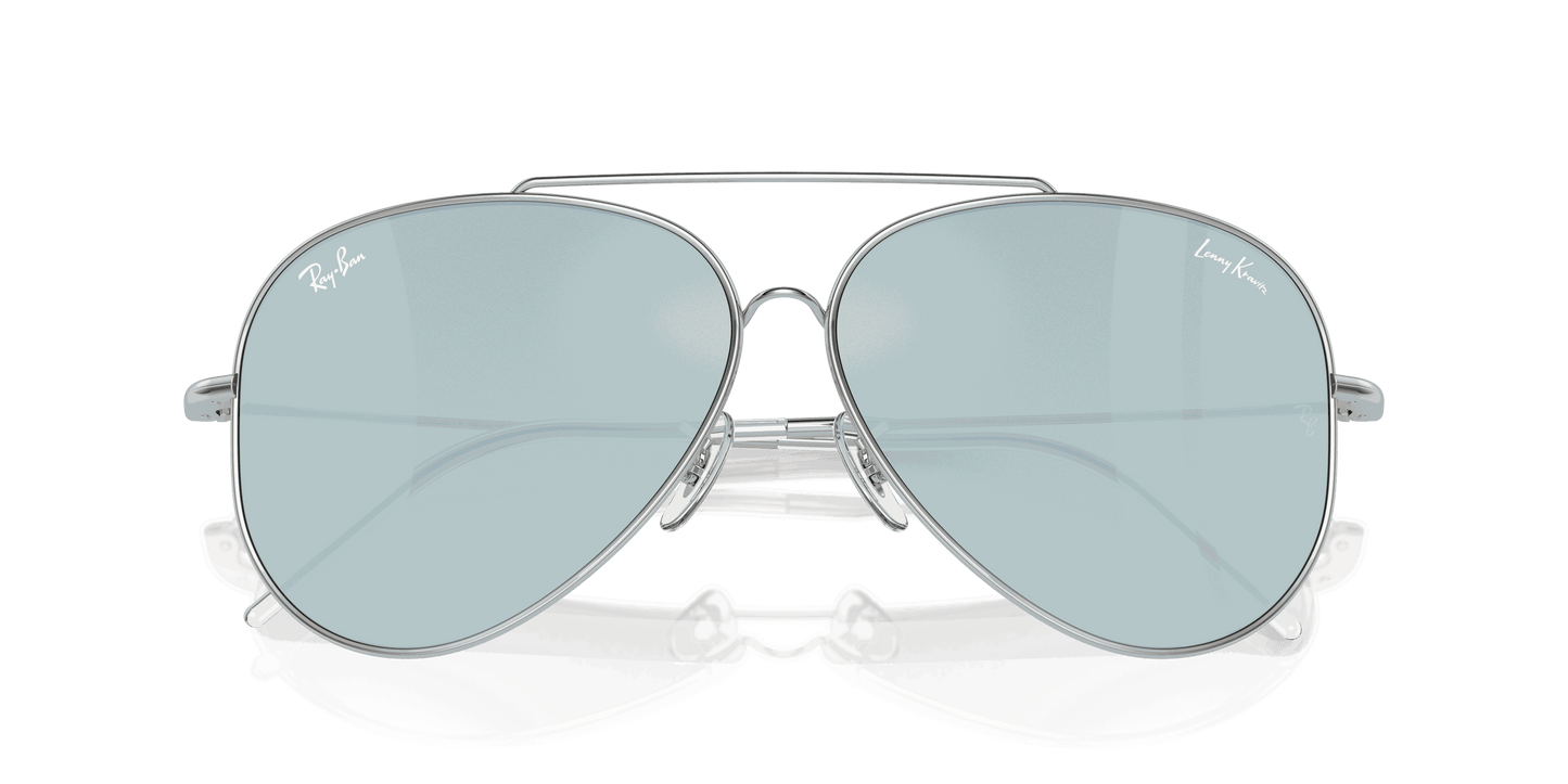 [Silver Lenses, Polished Silver Frame]
