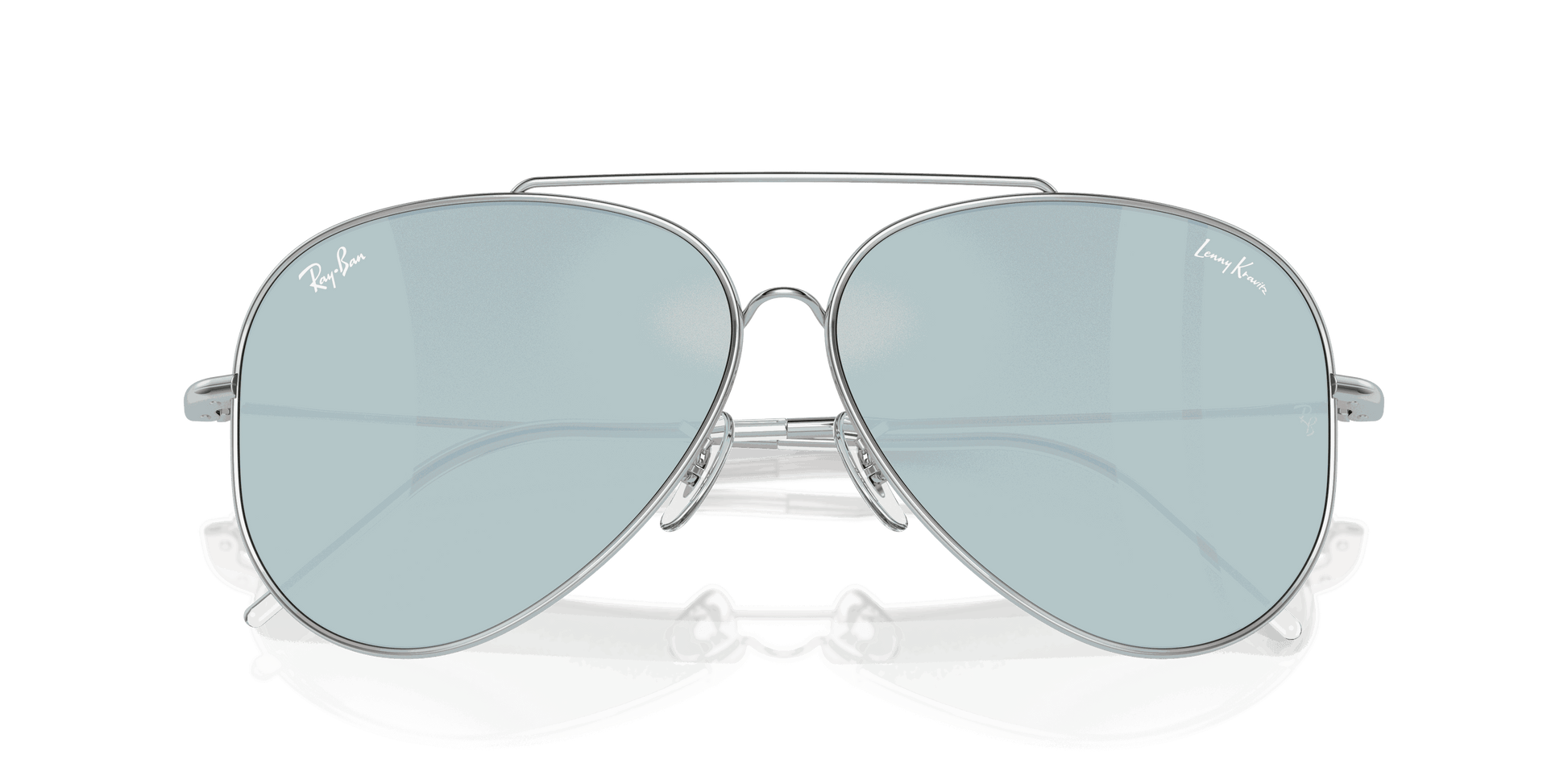 [Silver Lenses, Polished Silver Frame]