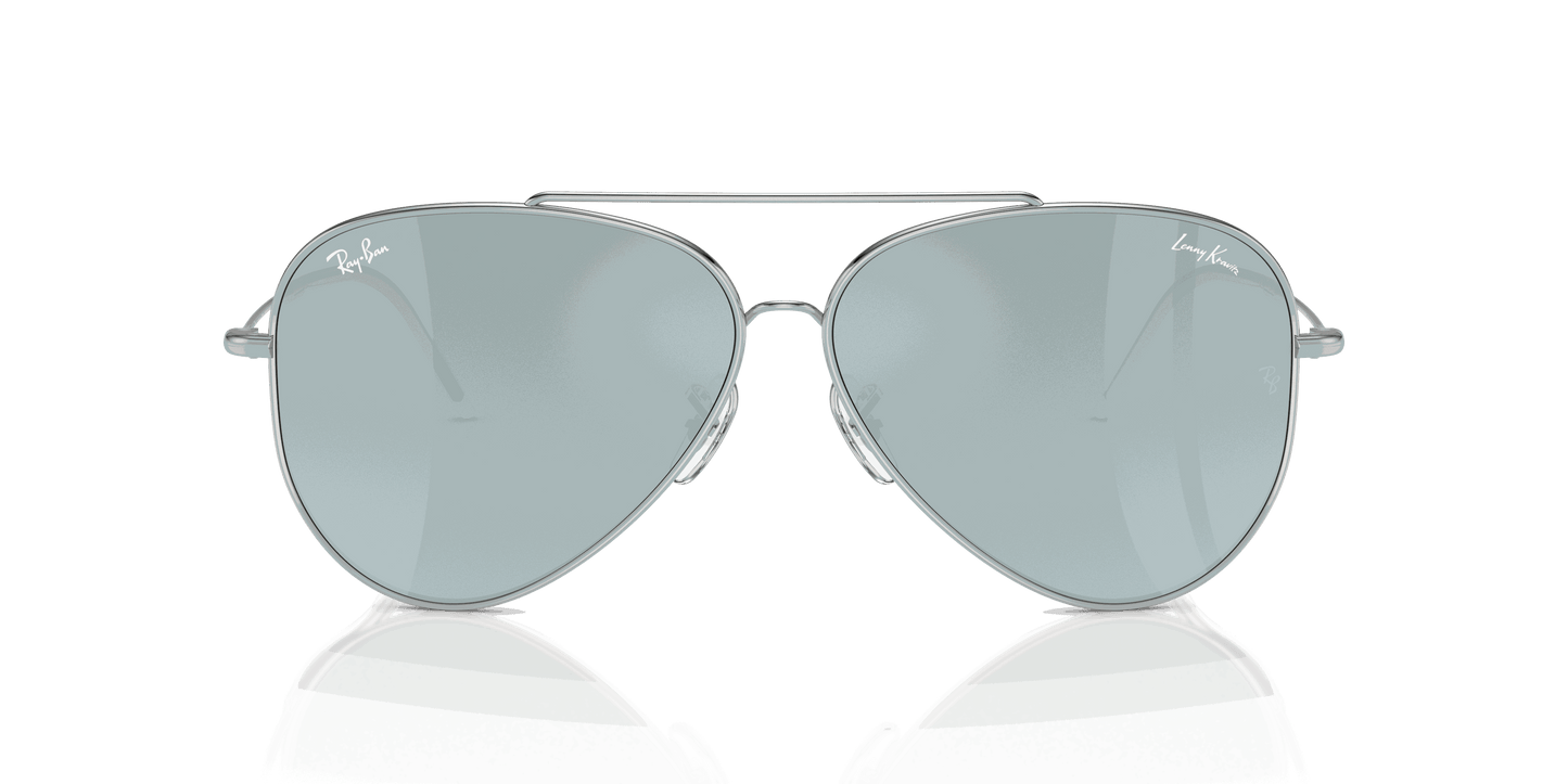 [Silver Lenses, Polished Silver Frame]