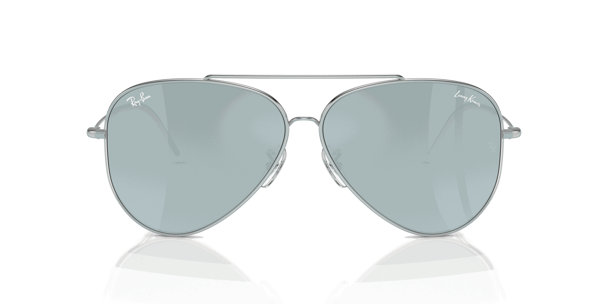 [Silver Lenses, Polished Silver Frame]