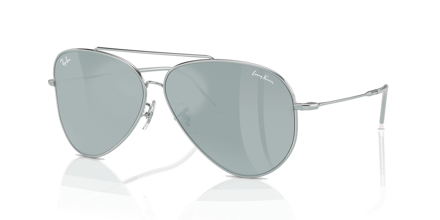 [Silver Lenses, Polished Silver Frame]