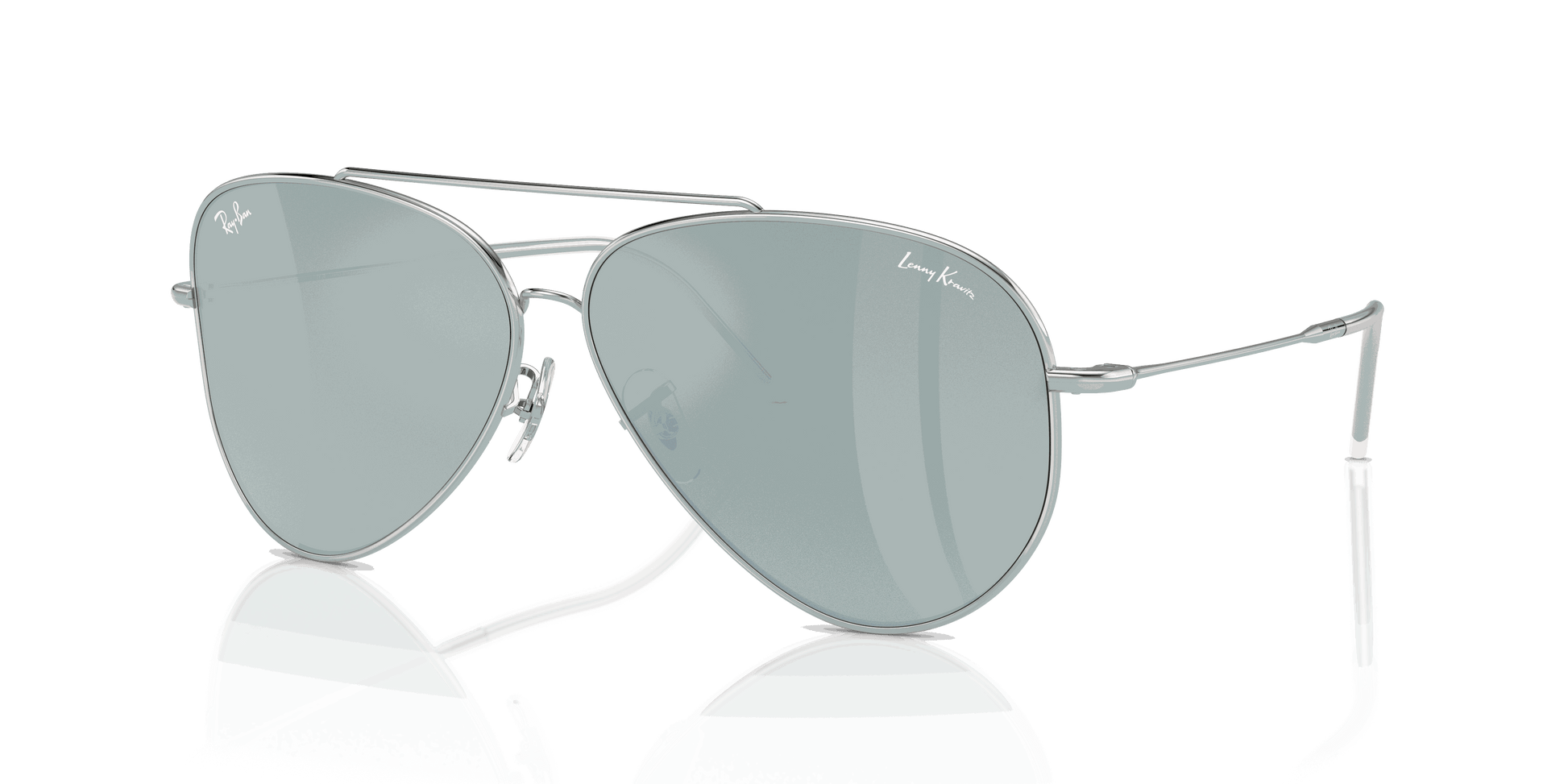 [Silver Lenses, Polished Silver Frame]