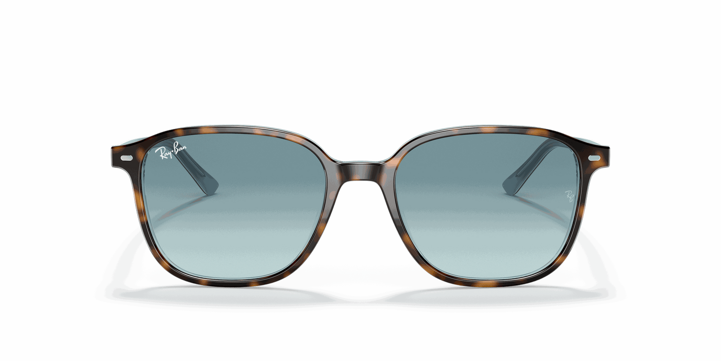 [Blue Lenses, Polished Havana On Light Blue Frame]