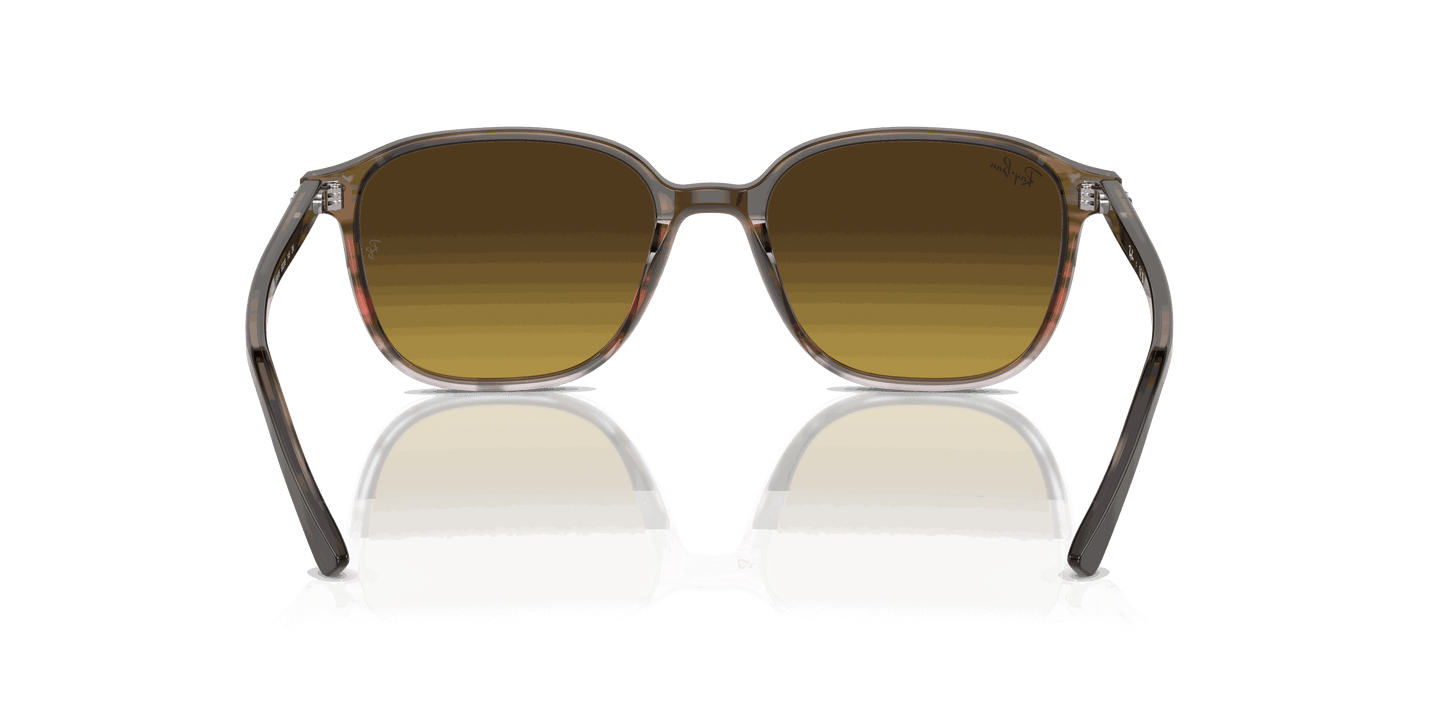 [Brown Lenses, Polished Striped Brown & Red Frame]