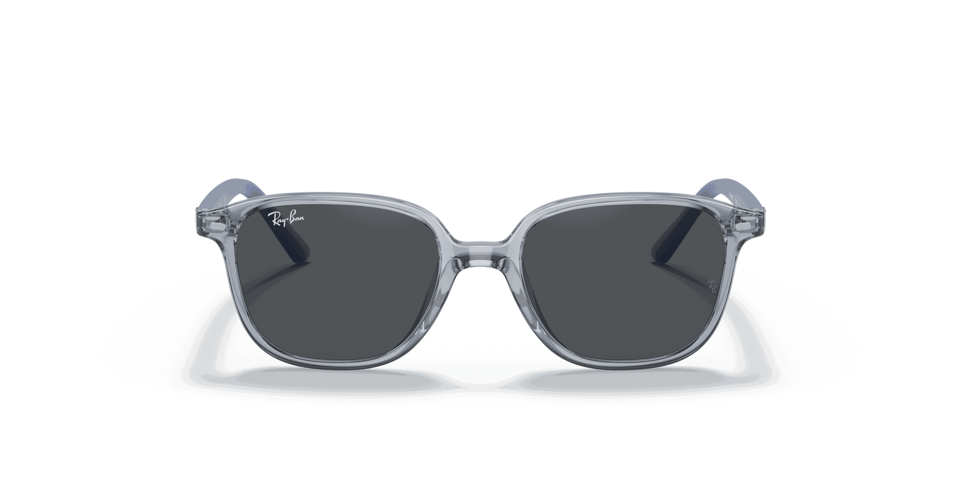 [Dark Grey Lenses, Polished Transparent Blue Frame]