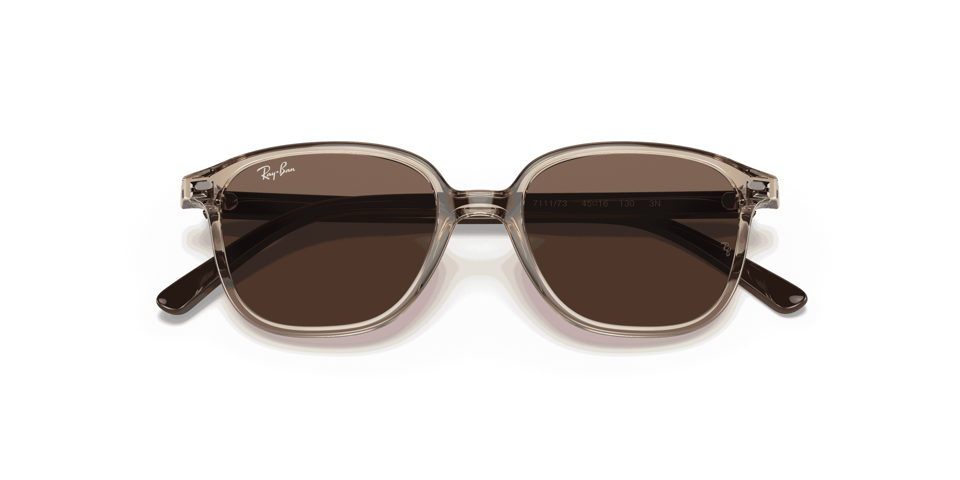 [Dark Brown Lenses, Polished Transparent Brown Frame]