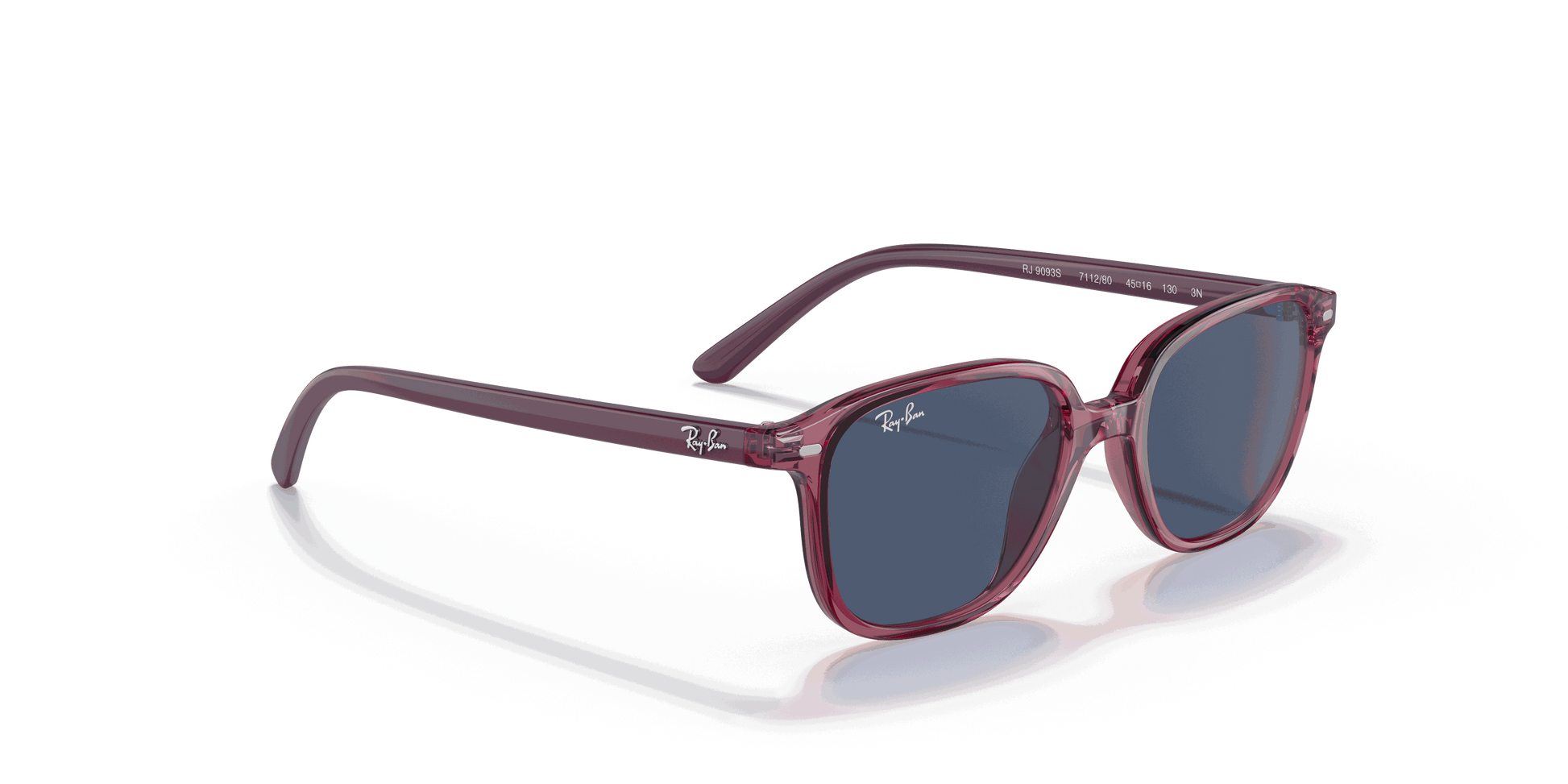 [Dark Blue Lenses, Polished Transparent Pink Frame]