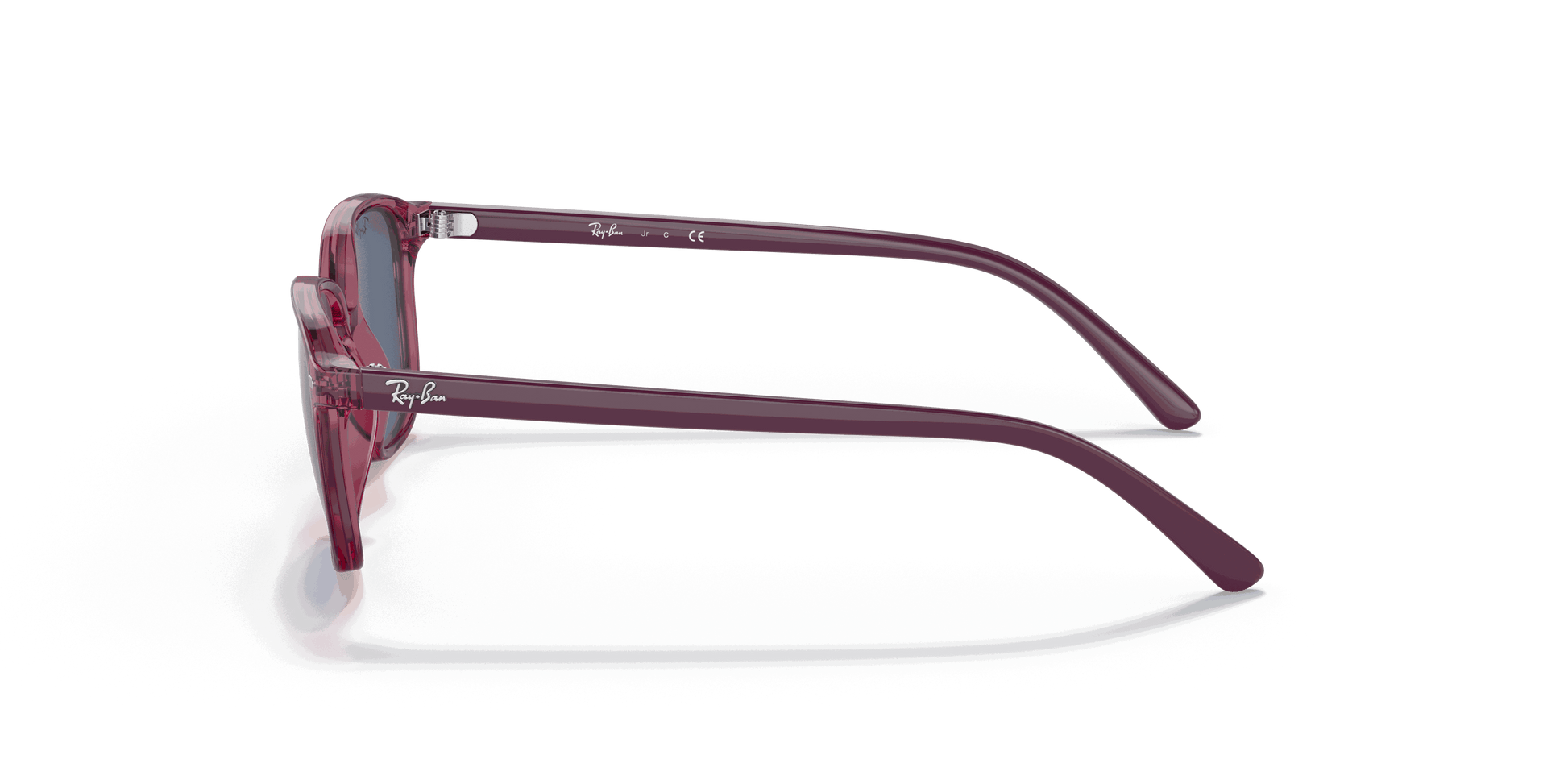 [Dark Blue Lenses, Polished Transparent Pink Frame]