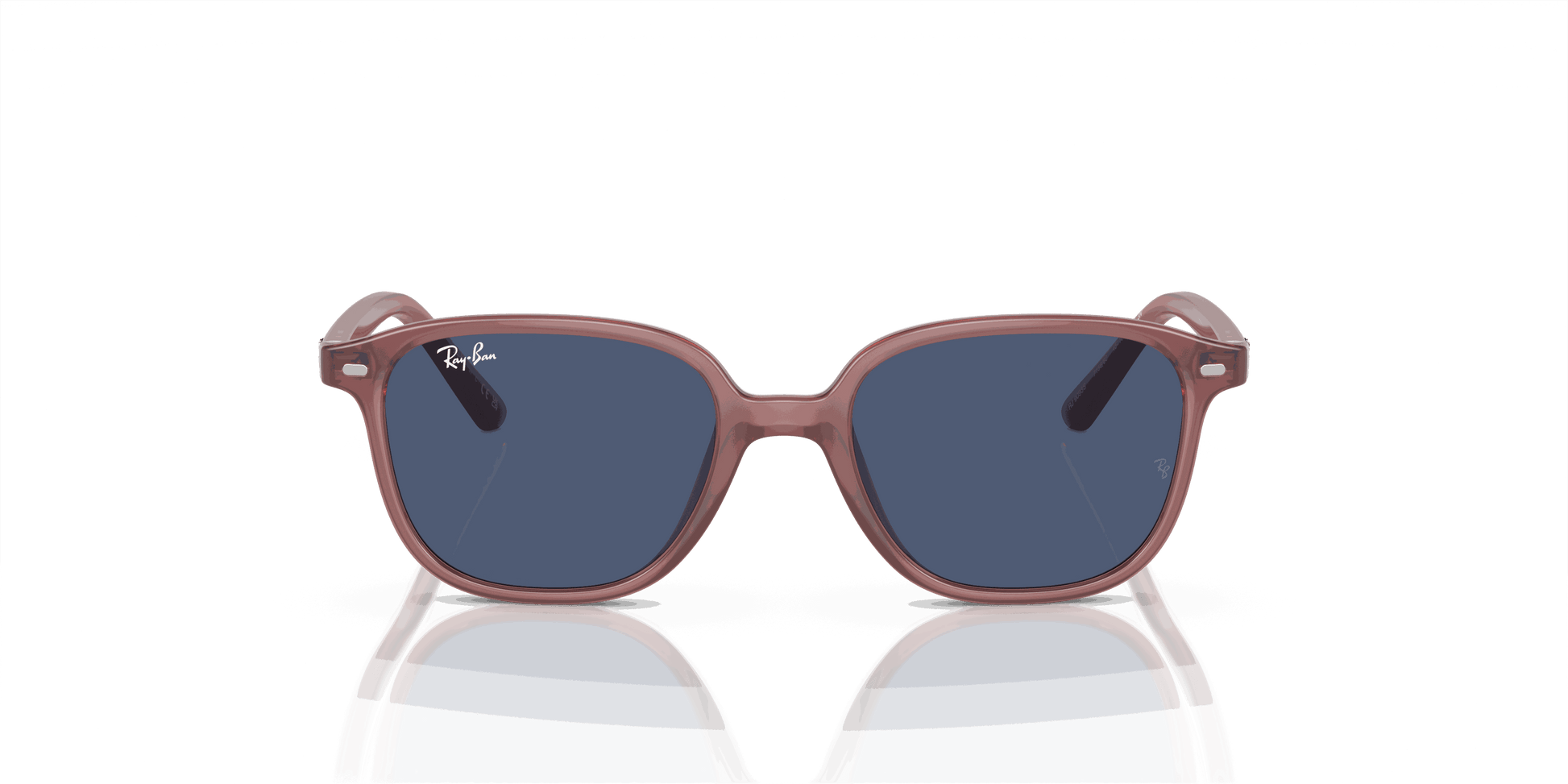 [Dark Blue Lenses, Polished Opal Pink Frame]