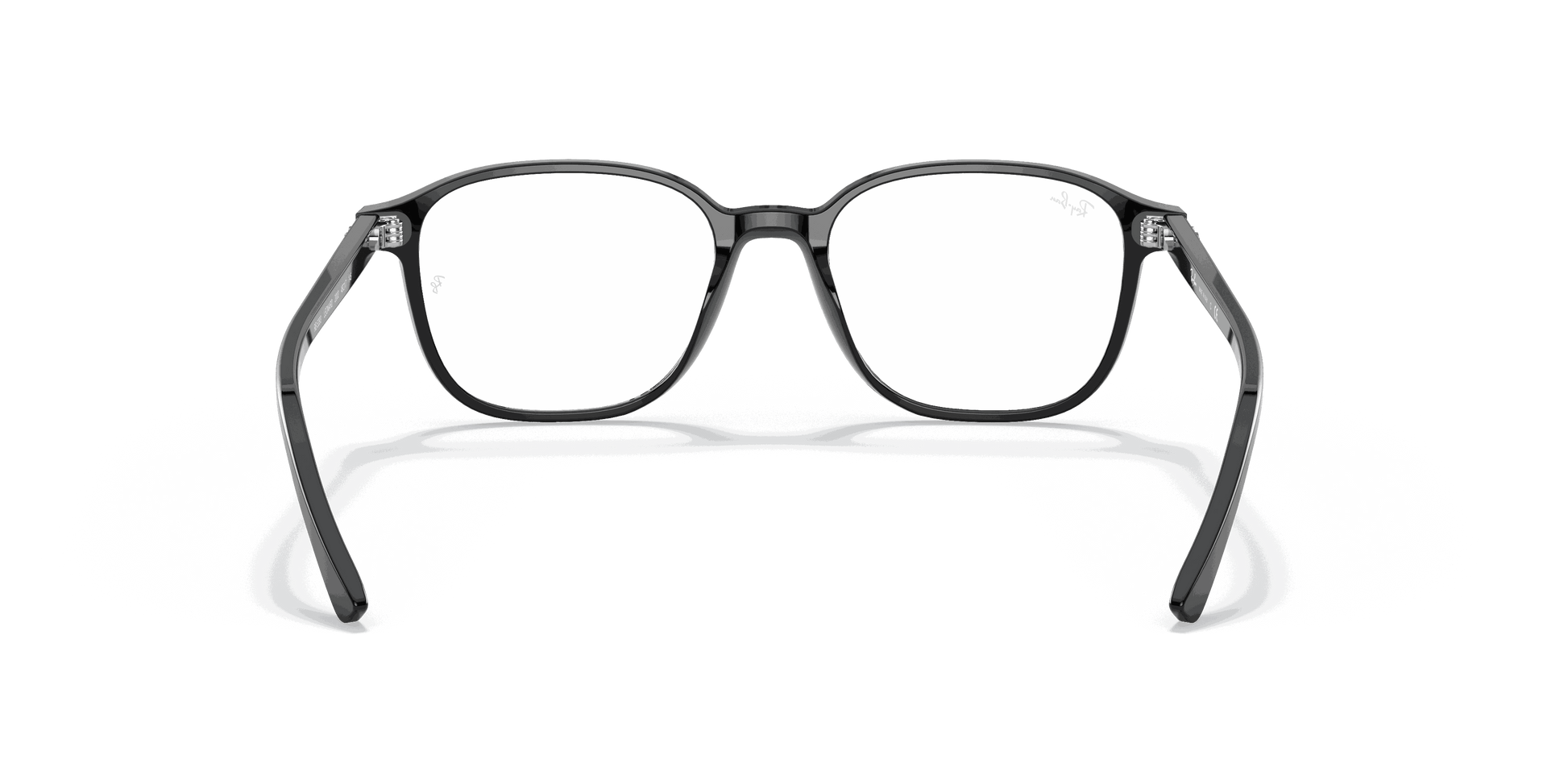 [Clear Lenses, Polished Black Frame]
