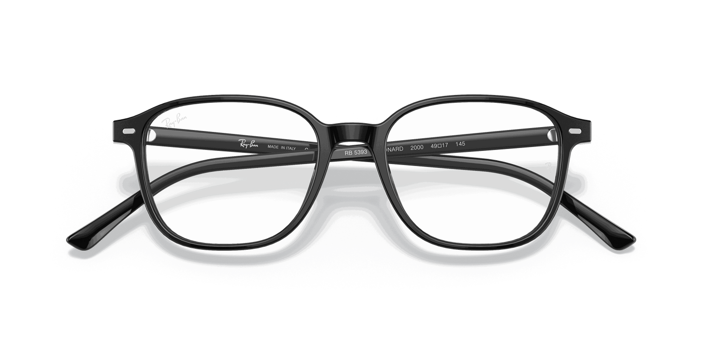 [Clear Lenses, Polished Black Frame]